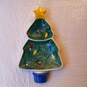 Porcelain Christmas tree dish